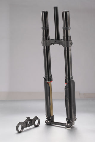 SHE7010 FST Front Fork(with L&R Fork Protector, Bolts kit, Tapered Roller Bearing, FST Front Wheel Axle ) (SS 3.0)